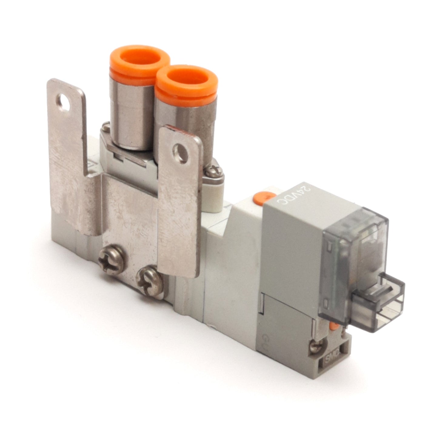 Used SMC SY3120-5LOZ-N7-F2 Pneumatic Solenoid Valve, 2-Position 5-Port, 24VDC Coil