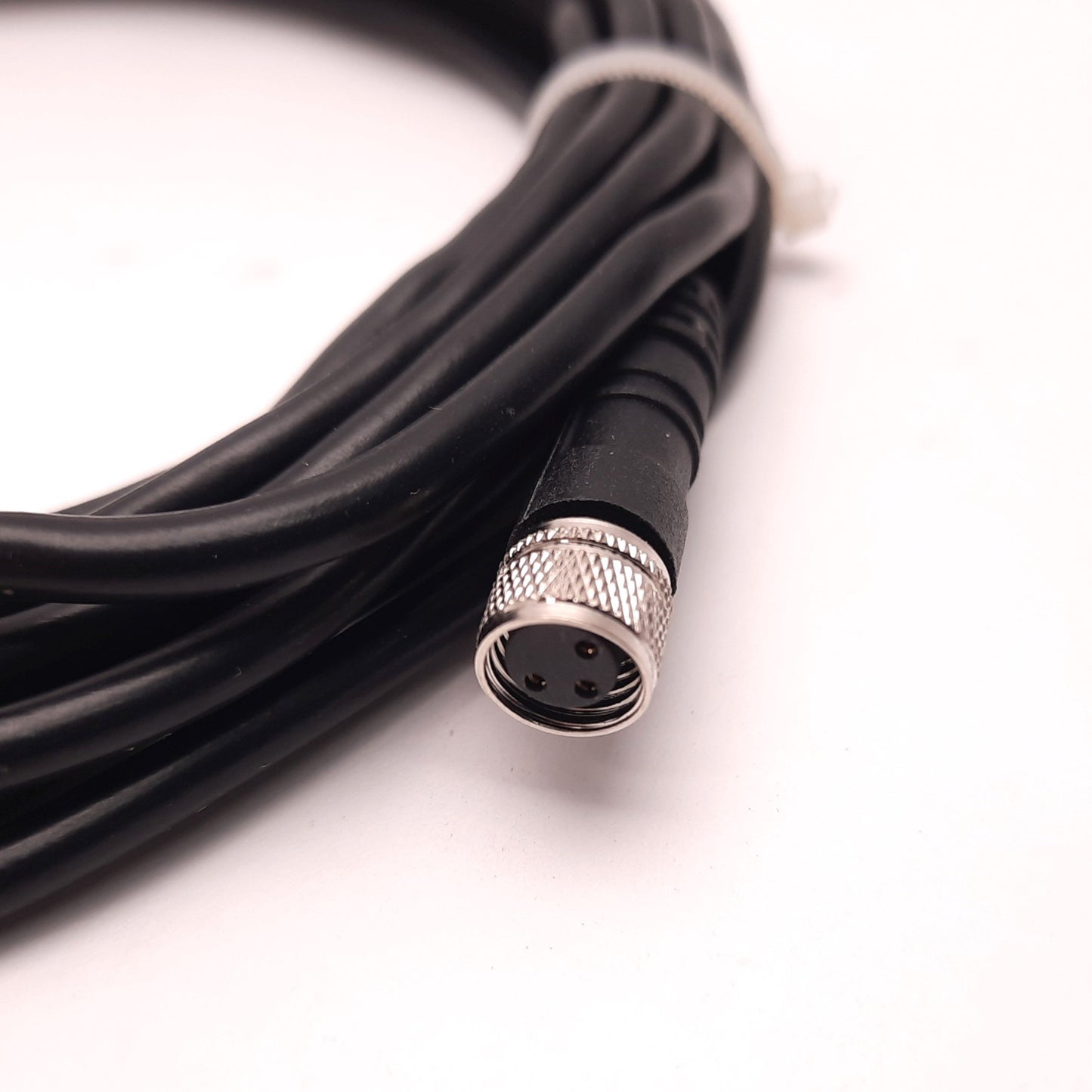 New – Open box Clippard CPS-C8Q5 Mating Cable, 8mm Female M8 Connector, 5 Meter Length