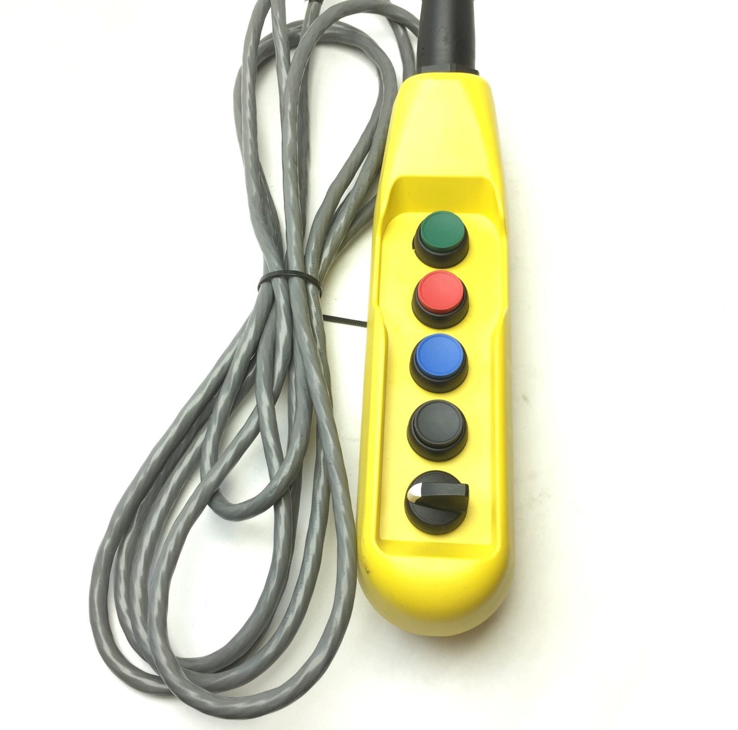 Used Allen Bradley 800FC-5Z 22.5mm Pushbutton Enclosure Pendant Station 5 Hole Yellow