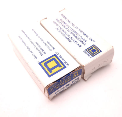 New – Open box Lot of 2 Square D B3-70 Thermal Overload Relay, 2.62 to 2.99 Amp, Type B
