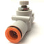 New – Open box Lot of 3 SMC AS4002F-13 Pneumatic Inline Flow Speed Control Fitting, 1/2" Tube