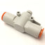 New – Open box Lot of 3 SMC AS4002F-13 Pneumatic Inline Flow Speed Control Fitting, 1/2" Tube