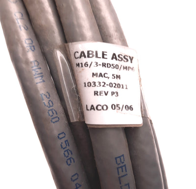 Used Adept 10332-02020 Cable Assembly REV-P3 M16/3-RD50/MP6