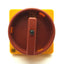Used Allen Bradley 194L-HE6N-175 Disconnect Switch Handle, Red/Yellow, 90°, On/Off