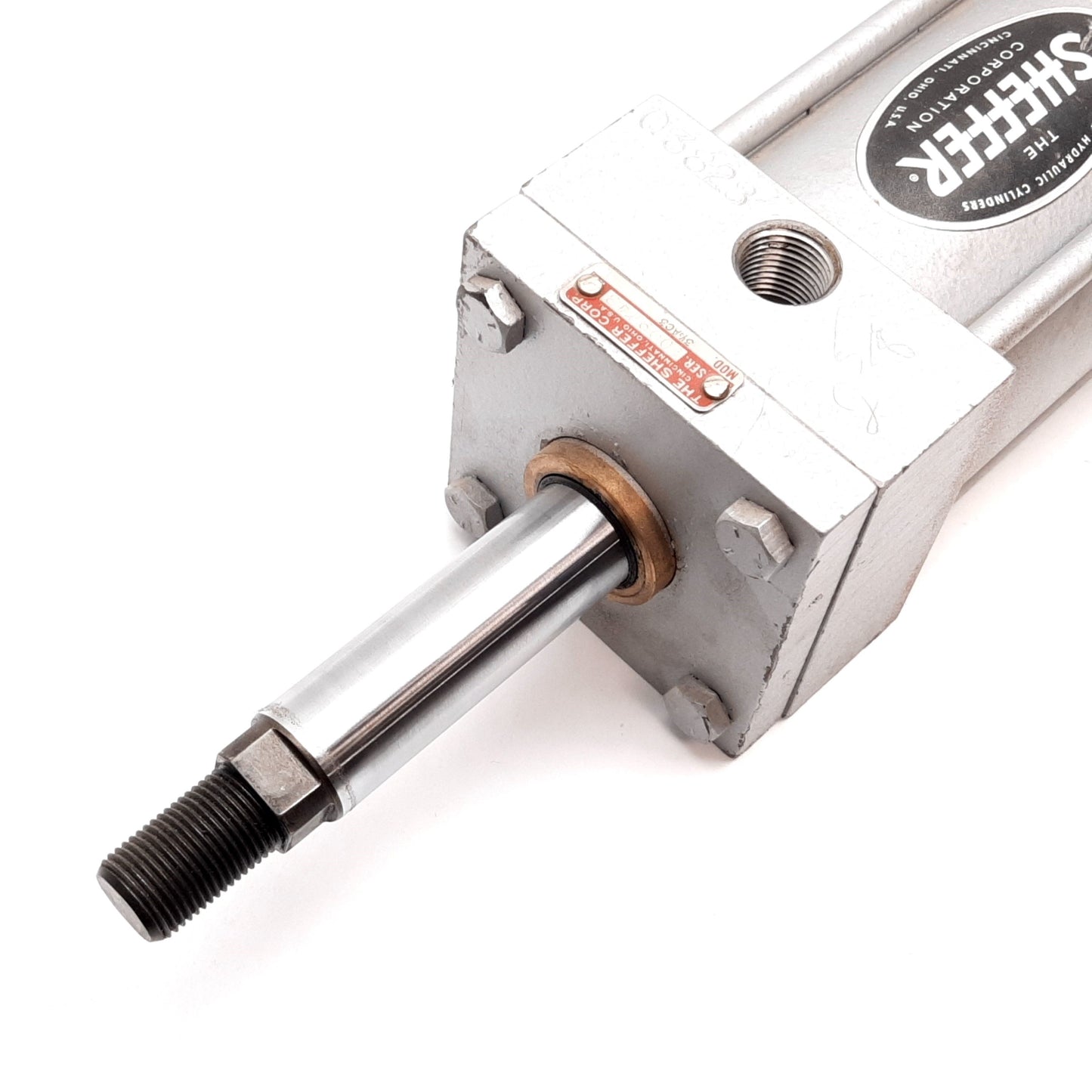 Used Sheffer 31/4AC3 Heavy Duty Pneumatic Cylinder, Bore: 3.25", Stroke: 3", 1/2" NPT