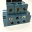 Used Manifold of (3x) MAC 45A-LAC-DDAJ-1KJ 4-Way Solenoid Valves 24VDC, 1/8" NPT Base