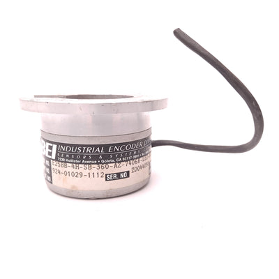 Used BEI E25BB-4H-SB-360-AZ-7406R-LED-SC72 Incremental Optical Encoder, 360 cycle/rev