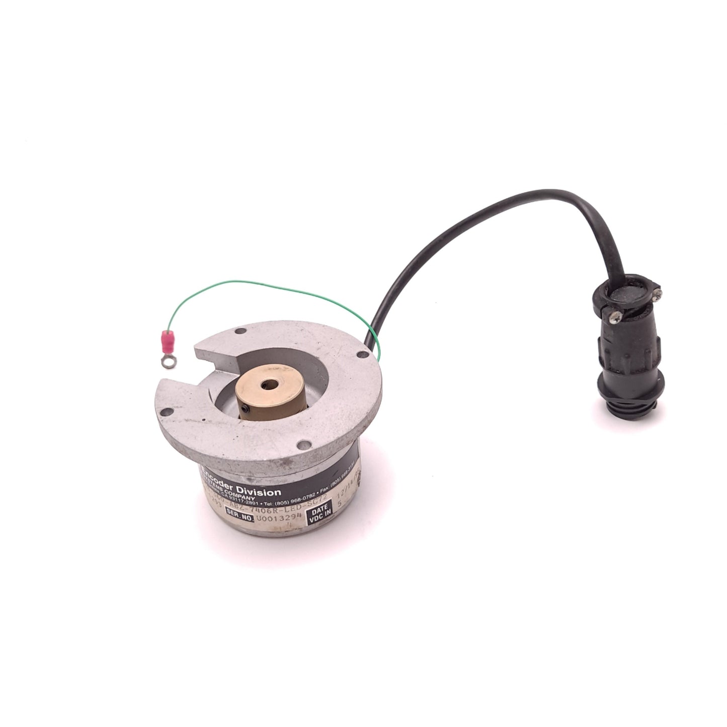 Used BEI E25BB-4R-SB-360-ABZ-7406R-LED-SC72 Incremental Optical Encoder 360cycle/Rev