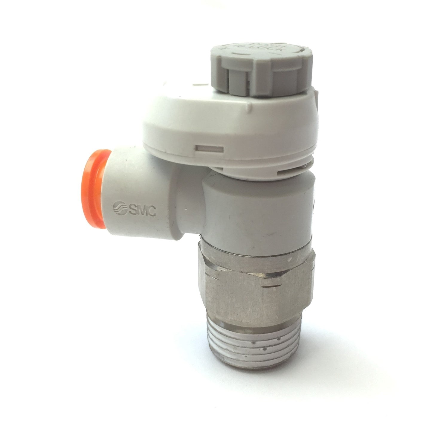 New – Open box Lot of 3 SMC AS3201F Speed Flow Control Fitting, 3/8" Port, Meter Out, 3/8" Tube