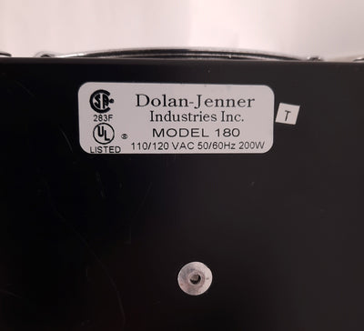 Used Dolan-Jenner Model 180 Fiber-Lite Optic Illuminator, 120VAC, 200W, 22mm Adapter