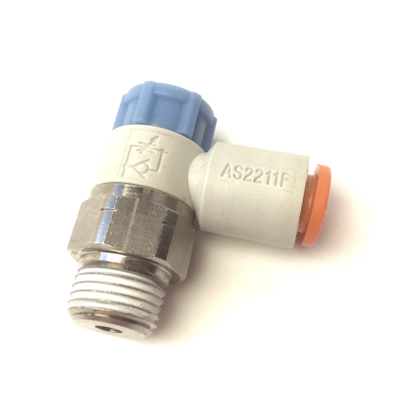 New – Open box Lot of 5 SMC AS2211F Pneumatic Speed Flow Control, Thread: 1/8", Tube: 1/4"