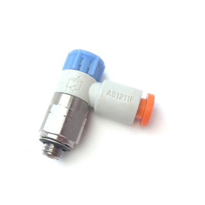 New – Open box Lot of 5 SMC AS1211F Pneumatic Speed Flow Control, Thread: M5, Tube: 5/32"