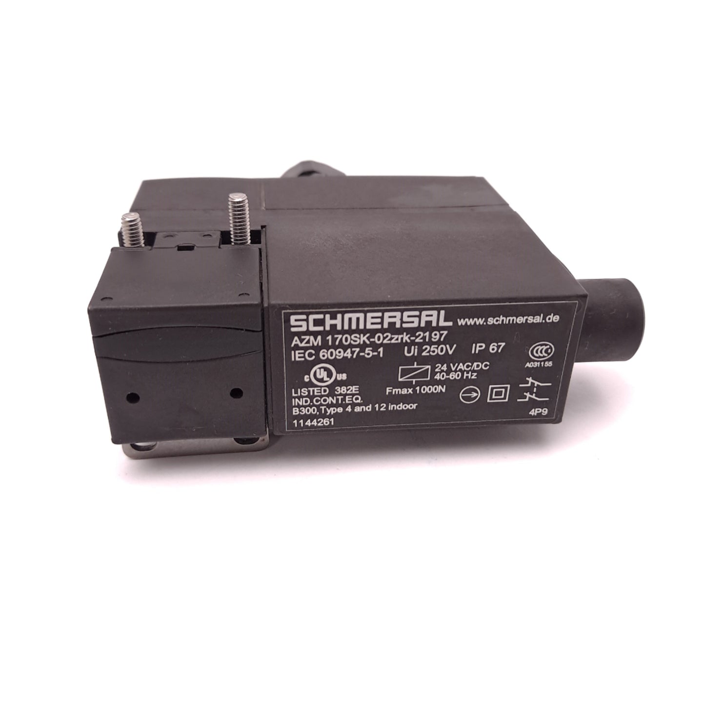 Used Schmersal AZM 170SK-02zrk-2197 Keyed Solenoid Interlock Switch 24VAC/DC 40/60Hz