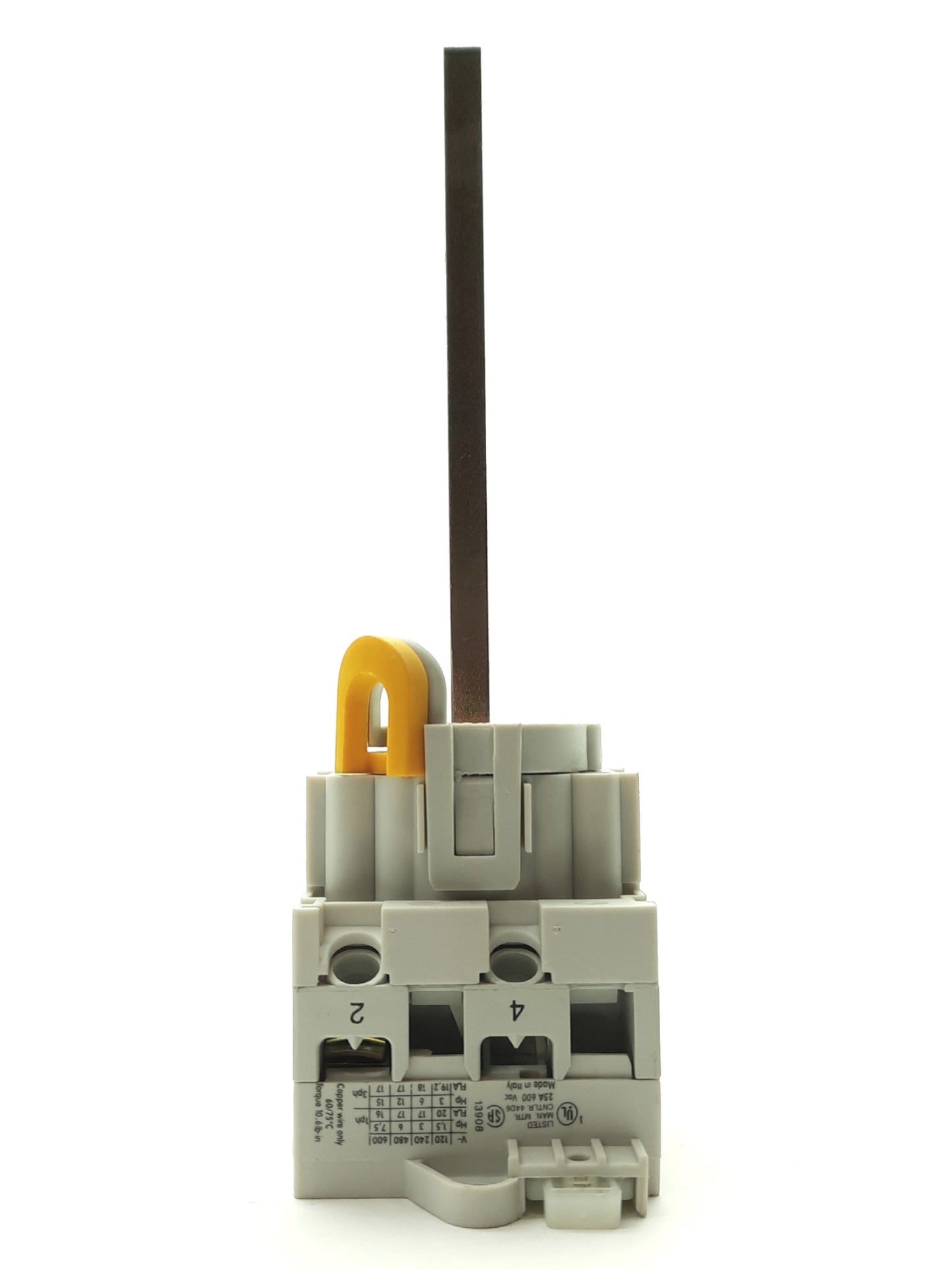 Used Allen Bradley 194L-A25-1751 Disconnect Switch, 1-Pole 600VAC 25A, 4 1/2" Shaft