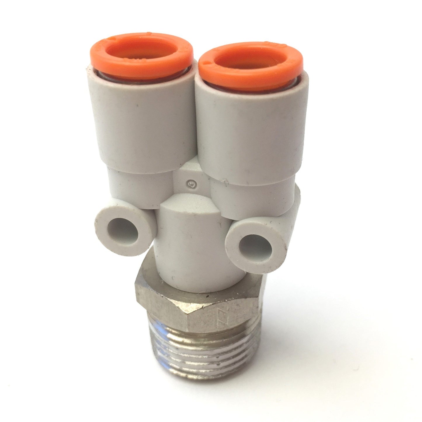 New – Open box Lot of 4 SMC KQ2U09-36NS Pneumatic Branch Y Fittings Brass 3/8" NPT, 5/16" Tube