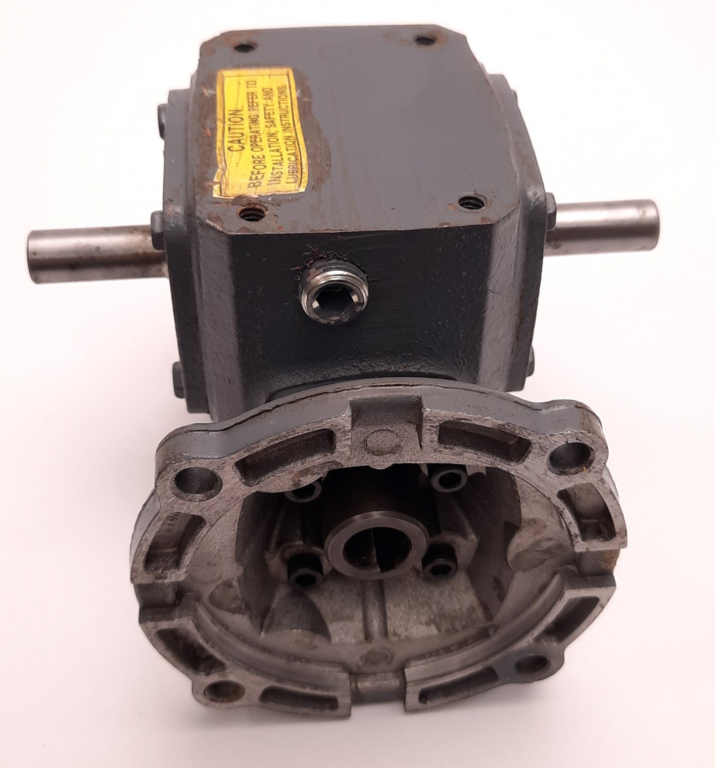 Used Boston Gear F710-10T-B4-H Speed Reducer,Single, 10:1, 0.37 HP, 123 In-Lbs, Quill