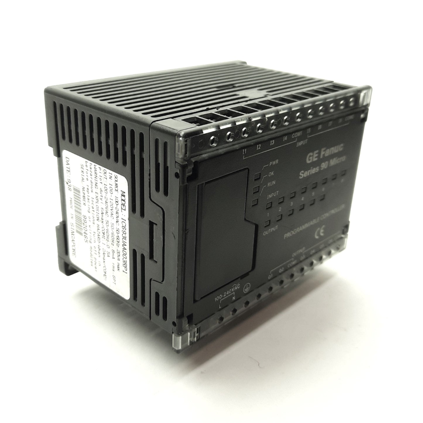 Used GE Fanuc IC693UAA003RP1 Series 90 Micro PLC Programmable Controller 100-240VAC