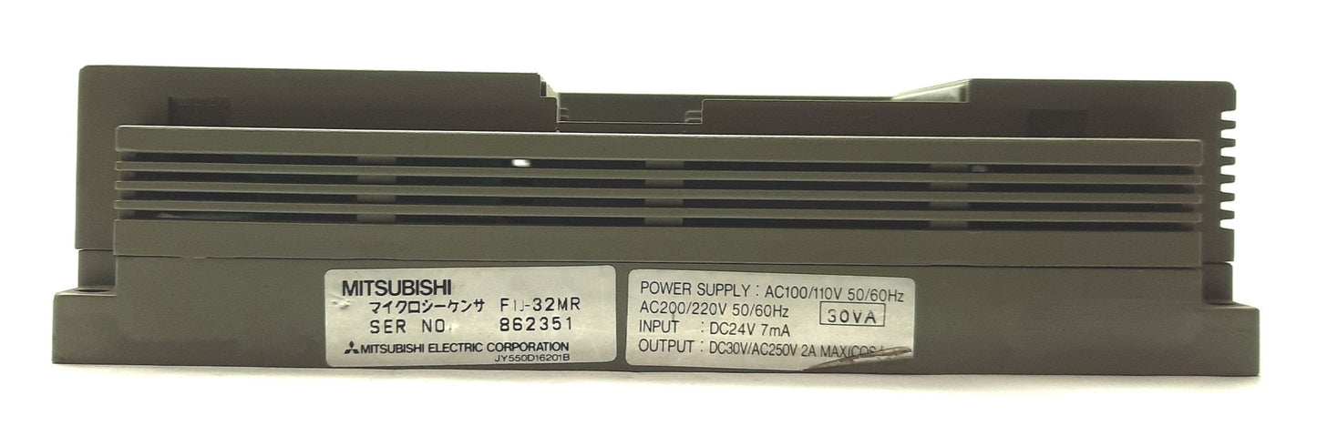 Used MITSUBISHI F1J-32MR MELSEC F1 Programmable Controller 16x In 16x Out 110/220VAC