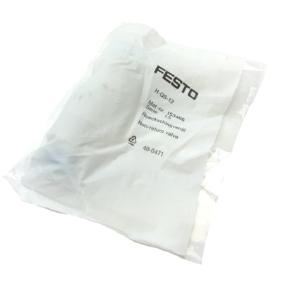 New Festo H-QS-12 Pneumatic Non-Return Check Valve 153466 -1...10Bar Connection 12mm