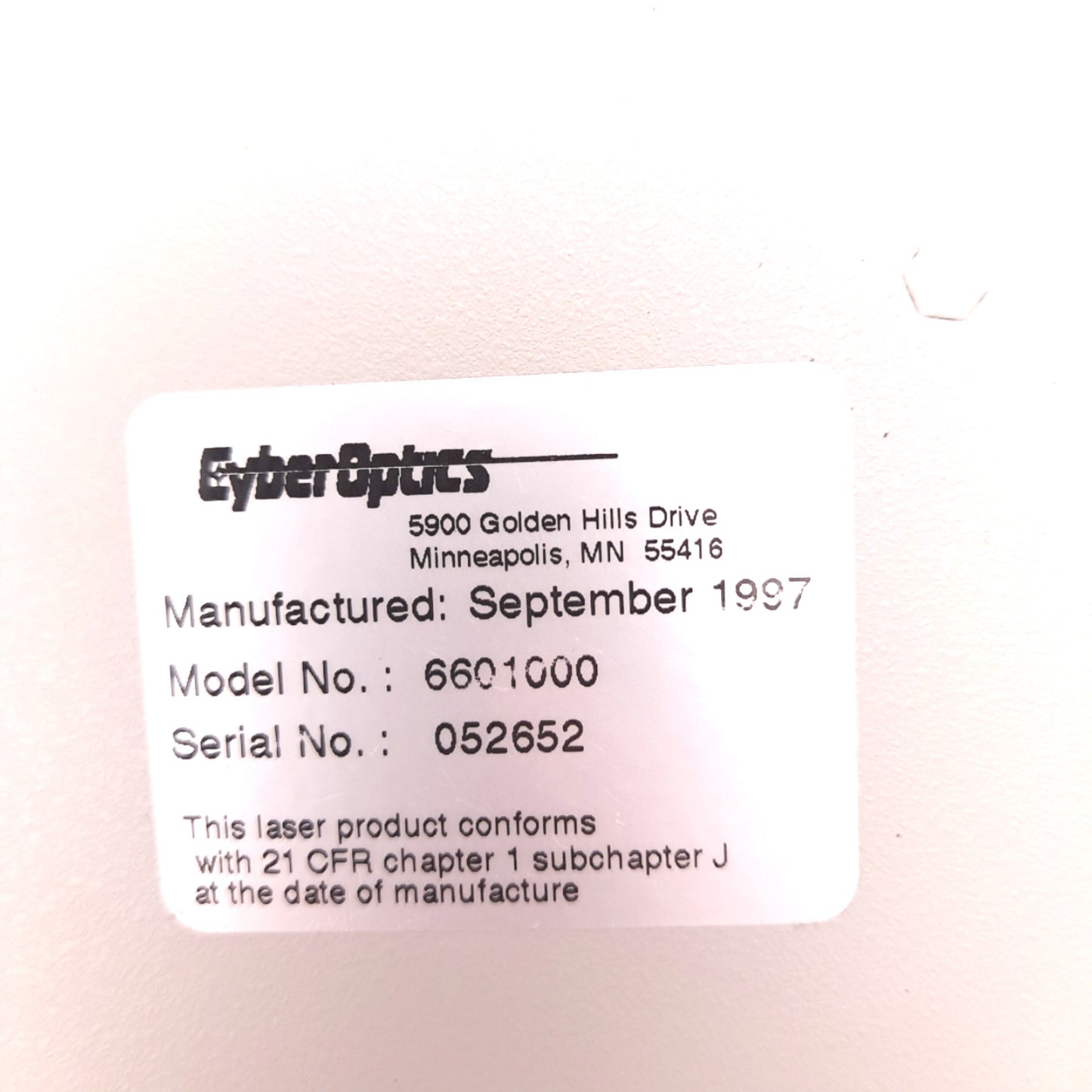 New – Open box Cyberoptics 6601000 Driver Dual Ports, DB25 Female x2 DB37 Male, Class IIIb