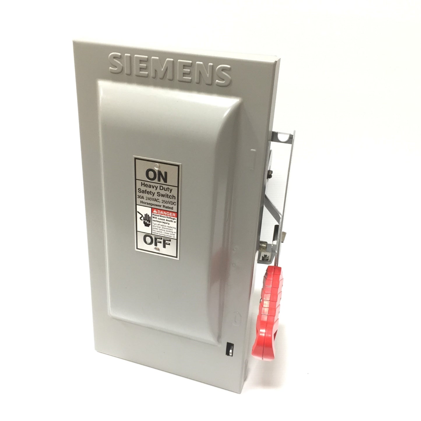 New – Open box Siemens HF221N Fusible Heavy Duty Safety Switch 30A 2P 240V 3W Fused NEMA Type 1