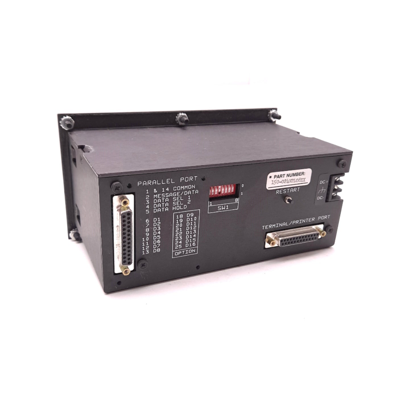 Used Uticor 150-024N2L08EX Rev A, PMD150, Programmable Message Display 24 VDC 0.3 A