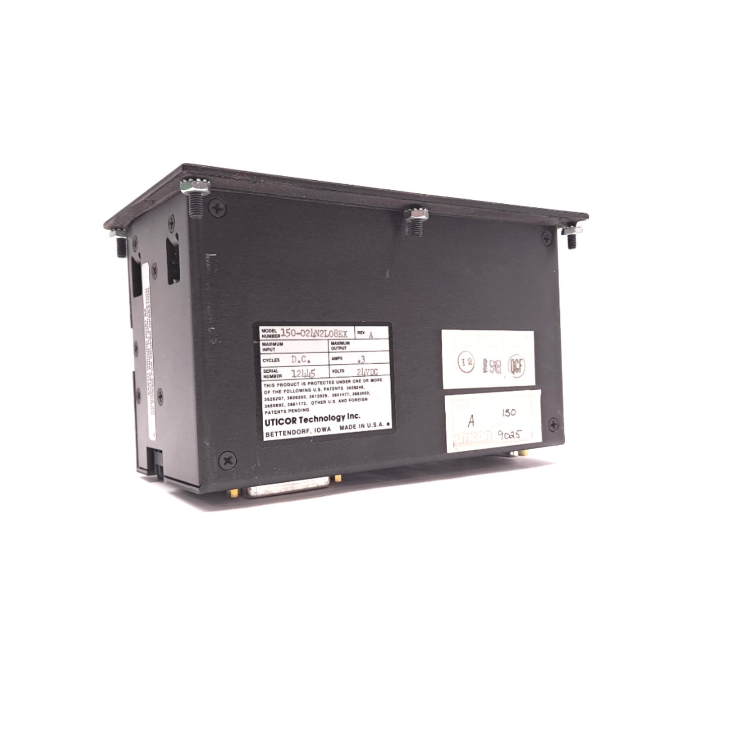 Used Uticor 150-024N2L08EX Rev A, PMD150, Programmable Message Display 24 VDC 0.3 A