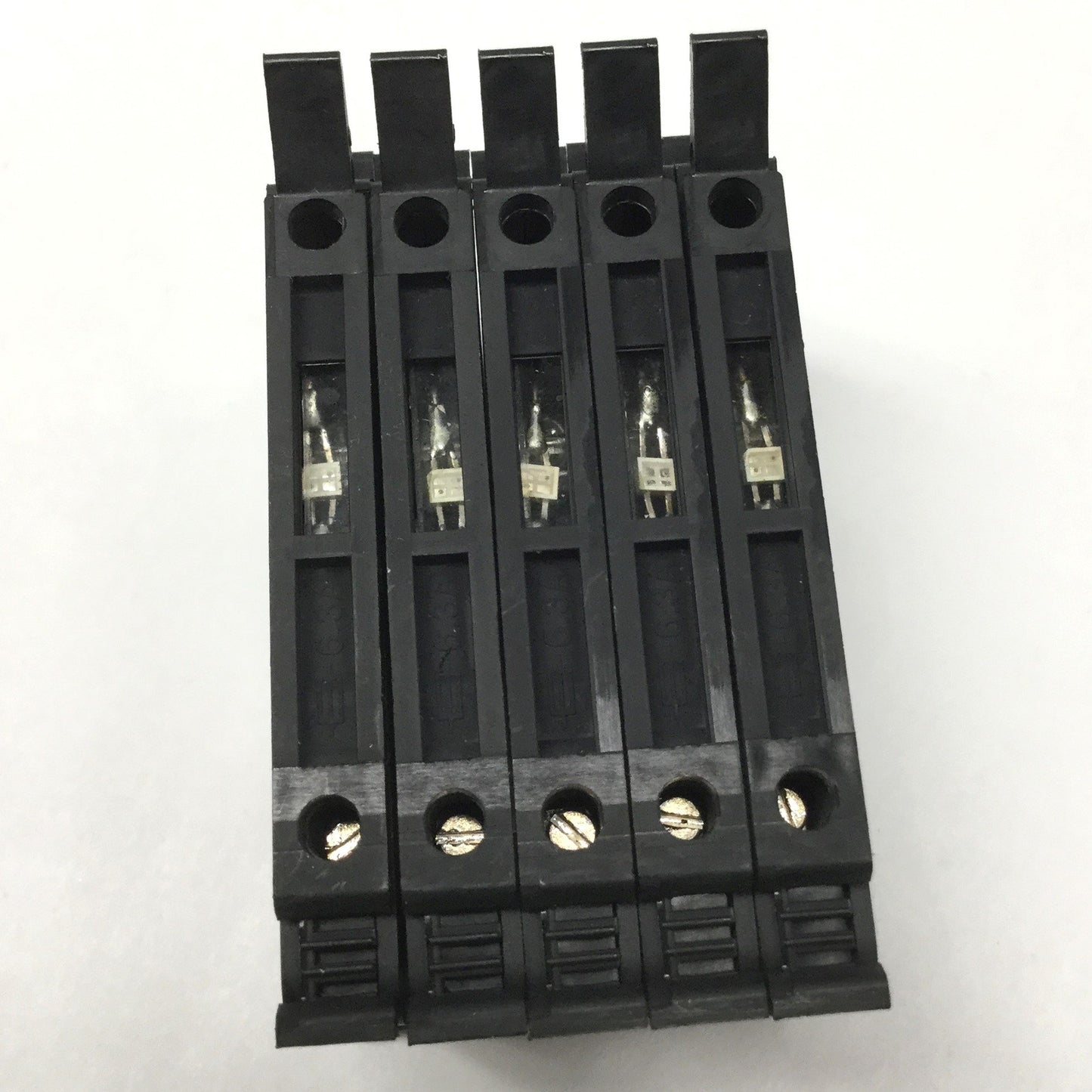Used Lot of 5 Phoenix Contact UK 5-HESI Fuse Modular Terminal Blocks 24V LED, 5x20mm
