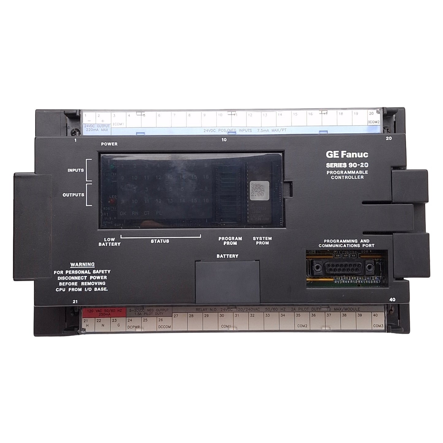 Used GE Fanuc IC692MDR541C I/O Module with IC692CPU211D CPU Input Voltage 120VAC