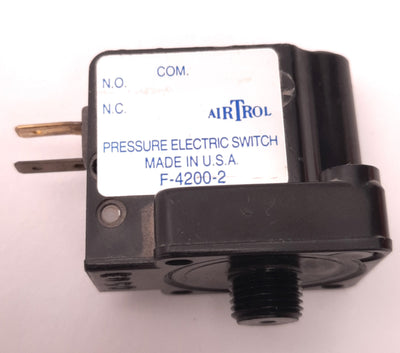Used Airtrol F-4200-2 Electric Pressure Switch,SPDT, 0.20 to 2 Psi, 30 Psi Max, 10A