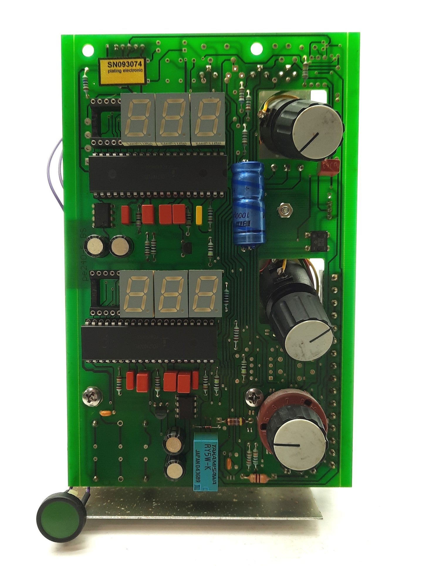 Used Plating Electronic SN093074 Electroplating Display/Control Boards for PE1050