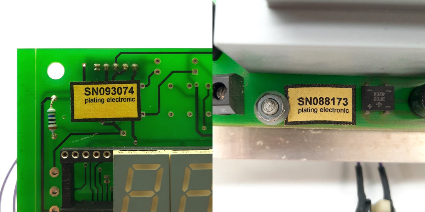 Used Plating Electronic SN093074 Electroplating Display/Control Boards for PE1050