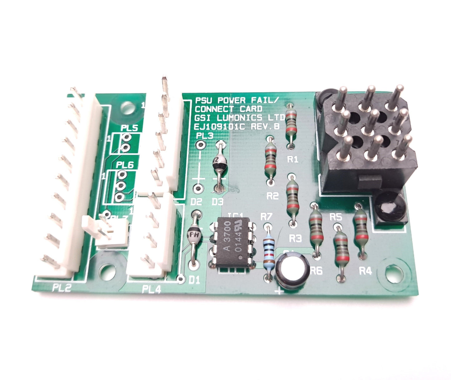 Used GSI Lumonics EJ109101C Laser PSU Power Fail/Connect Card Rev B JK700 JK702