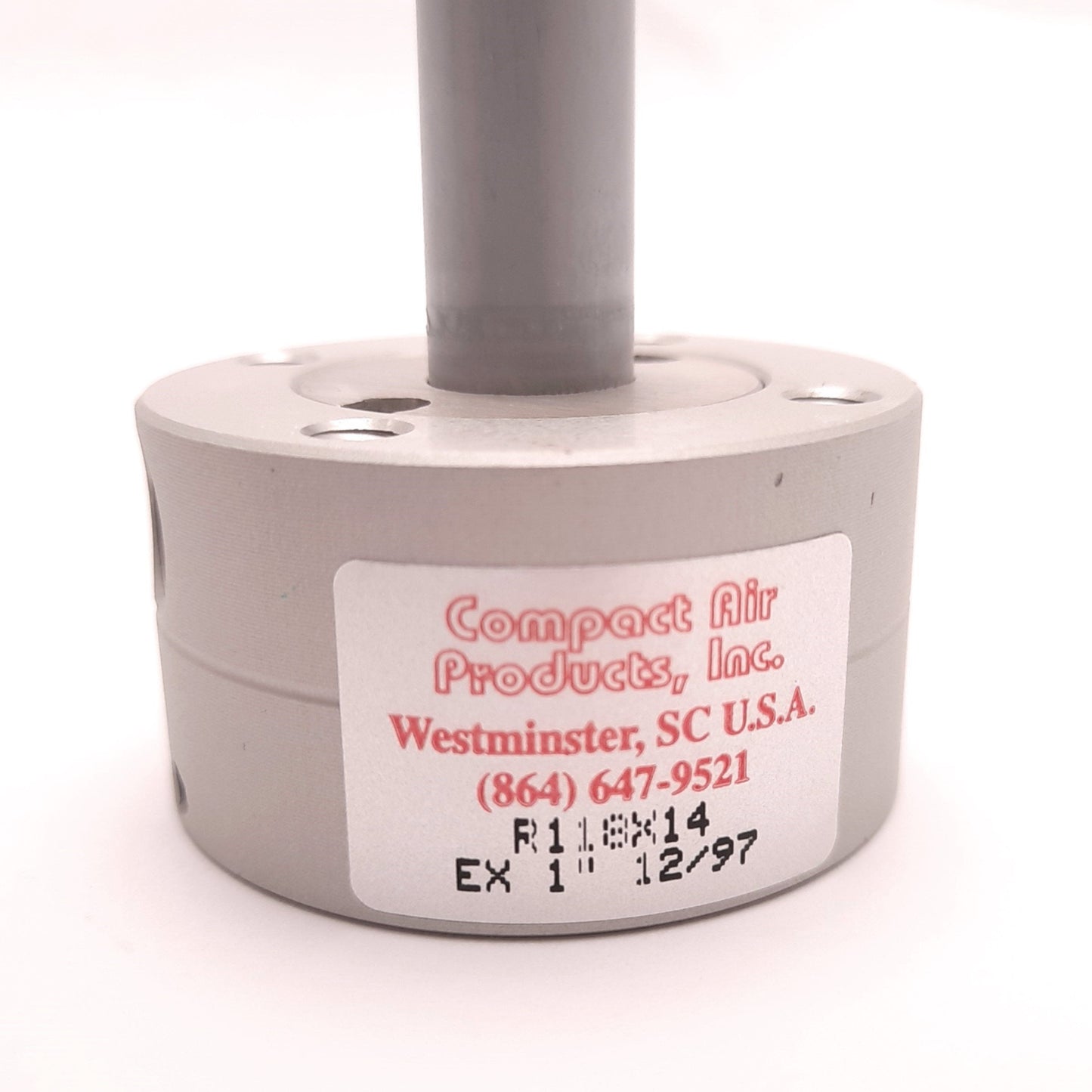 Used Compact Air Products R118X14 Compact Cylinder, 0.25" Stroke, 1-1/8" Extension