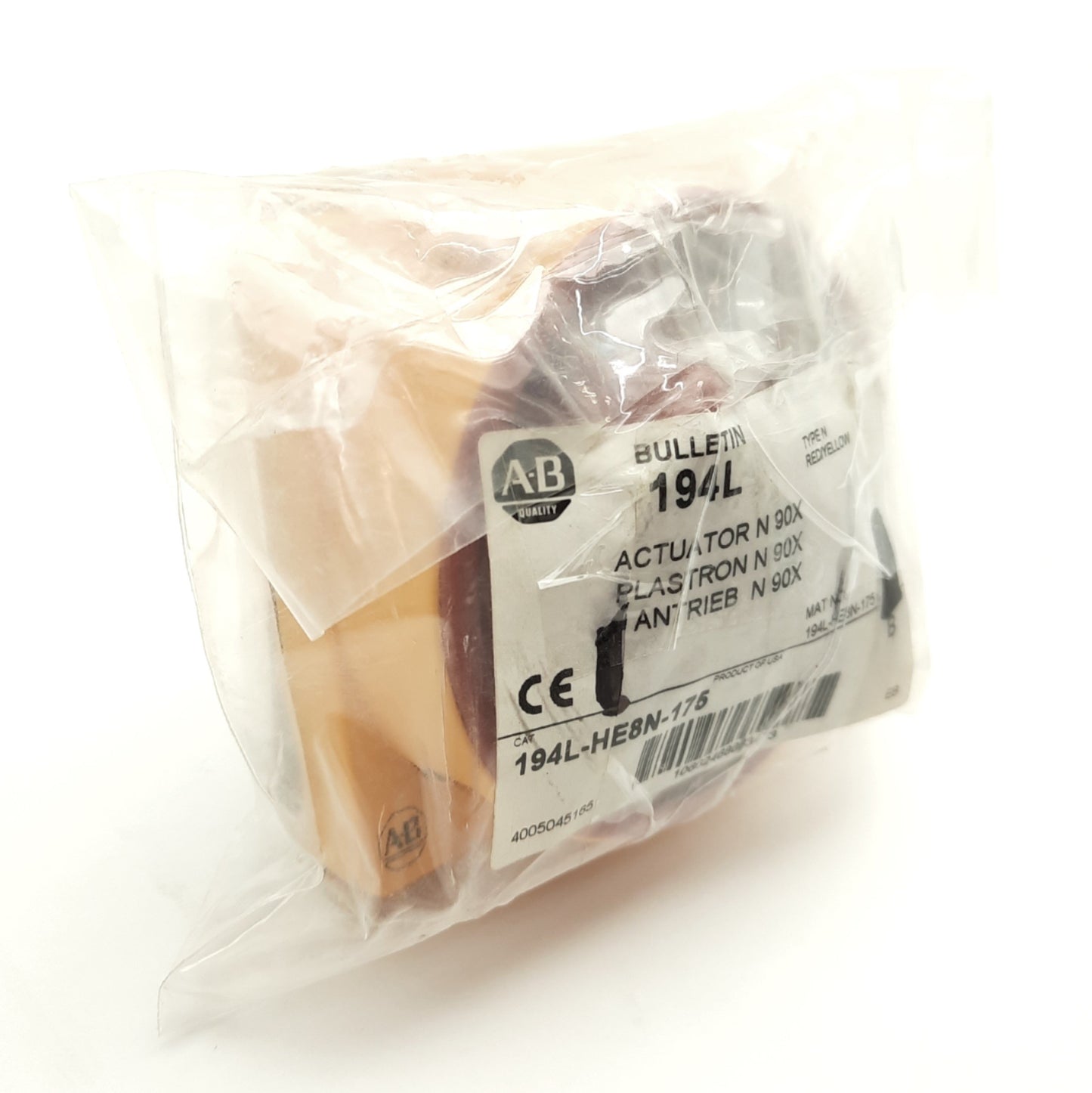 New – Open box Allen Bradley 194L-HE8N-175 Disconnect Switch Handle, On/Off *Missing Screws*