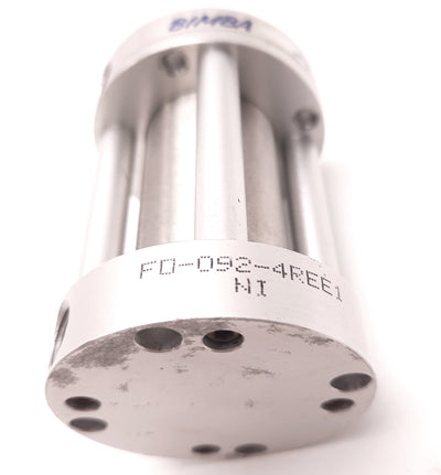 Used Bimba FO-092-4REE1 Flat-1 Compact Cylinder, 1-1/16" Bore, 2" Stroke, 1"Extension