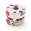 Used Bimba FO-020.25 FLAT-1 Pneumatic Cylinder 9/16" Bore, 1/4" Stroke, 10-32 Ports