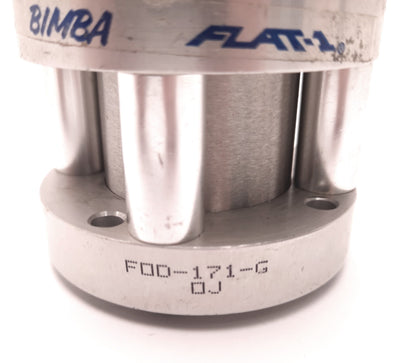 Used Bimba FOD-171-G Flat-1 Pneumatic Cylinder, Bore 1.5", Stroke 1", Ports 1/8" NPT
