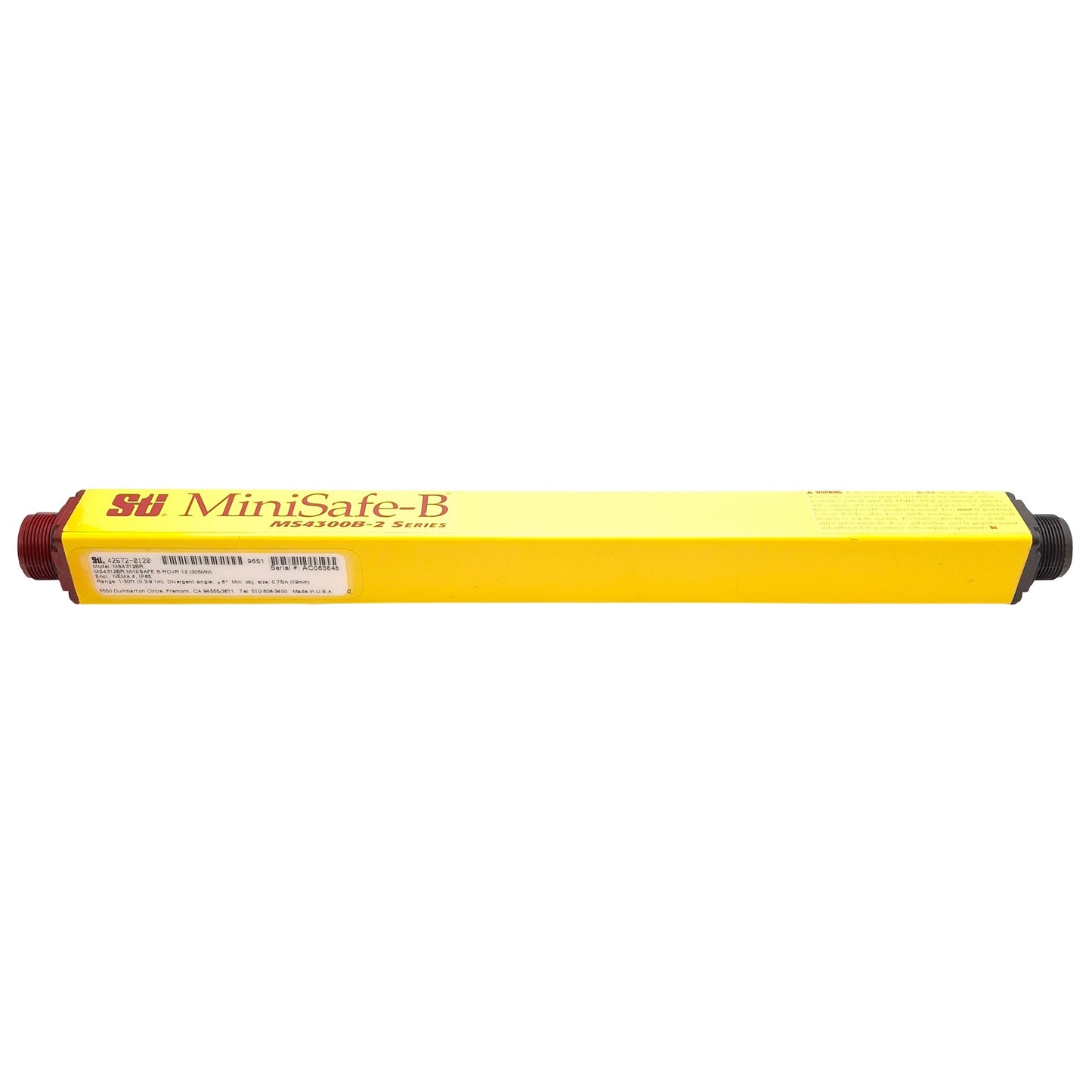 Used STI MS4312BR Minisafe Light Screen Receiver ONLY, 30Ft Range, Min Size 0.75"