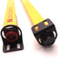 Used STI MS4320B Minisafe Light Curtain Transmitter/Receiver, 30Ft Range,0.5" Spacing