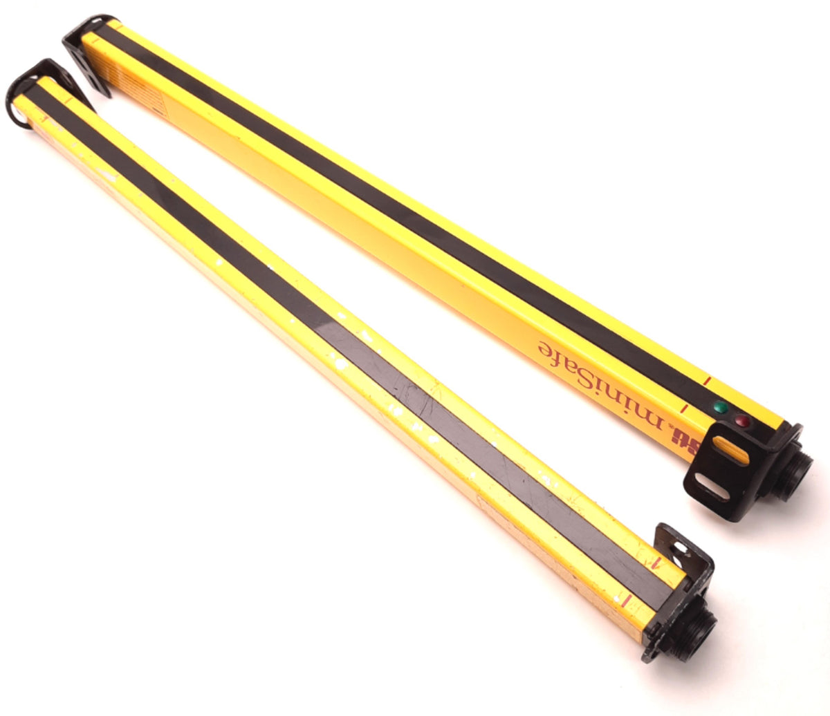 Used STI MS4320 Minisafe Light Curtain Transmitter/Receiver, 30Ft Range,0.5" Spacing