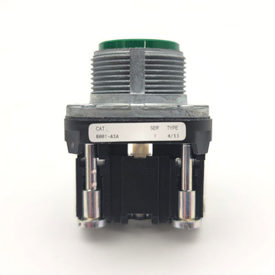 New – Open box Allen Bradley 800T-A1A Ser. T Momentary Push Button, Green, 30mm, 1x N.C. 600VAC