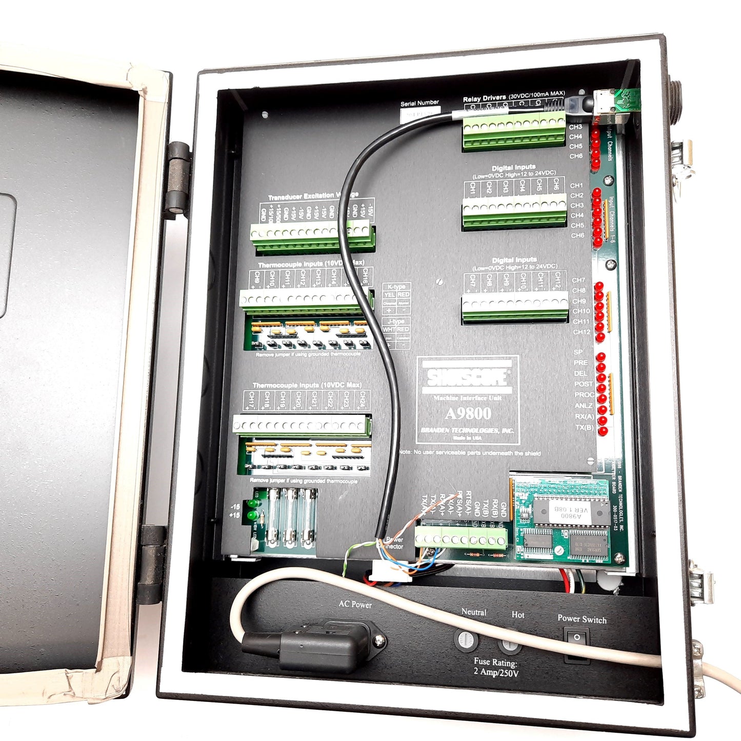 Used Branden Technologies A9800 Moldflow Shotscope Machine Interface Unit Ethernet
