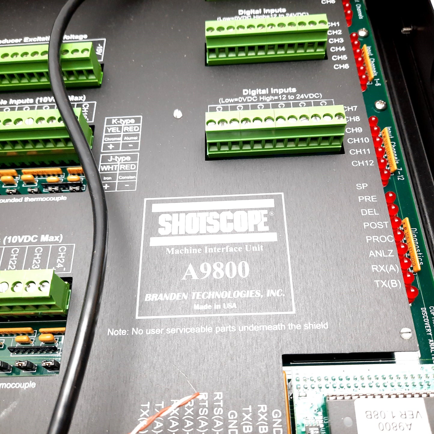 Used Branden Technologies A9800 Moldflow Shotscope Machine Interface Unit Ethernet