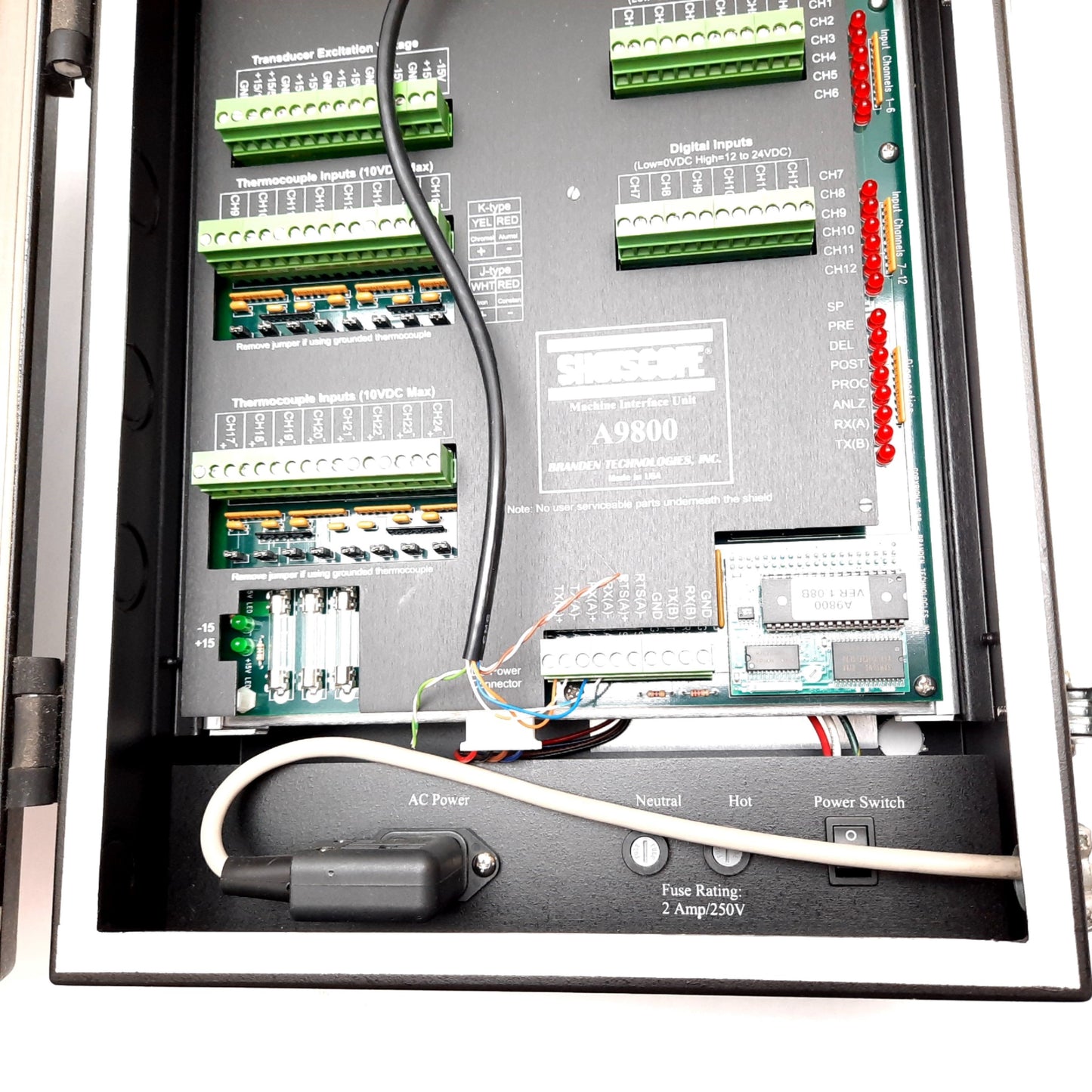 Used Branden Technologies A9800 Moldflow Shotscope Machine Interface Unit Ethernet