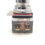 Used Furnas Electric 52PA3ACU Ser. B Momentary Push Button 30mm, Chrome, 1x NC, 1x NO