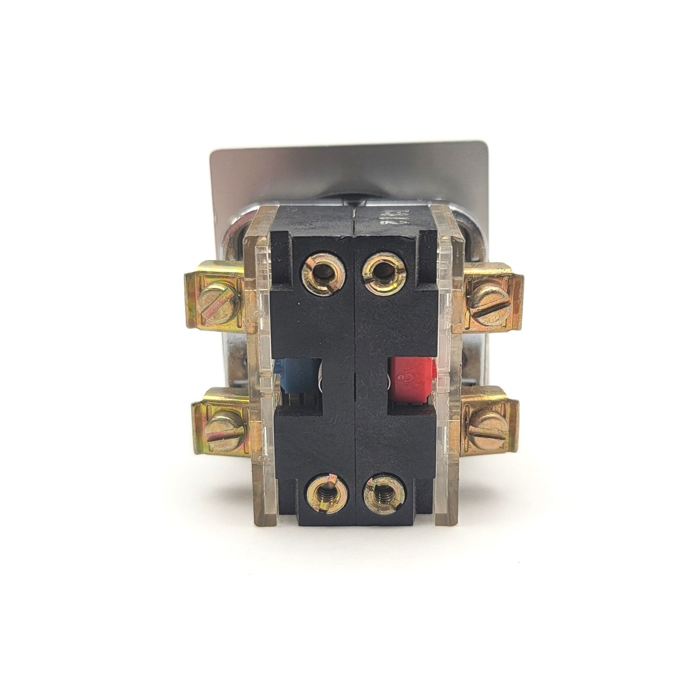 Used Furnas Electric 52PA3ACU Ser. B Momentary Push Button 30mm, Chrome, 1x NC, 1x NO