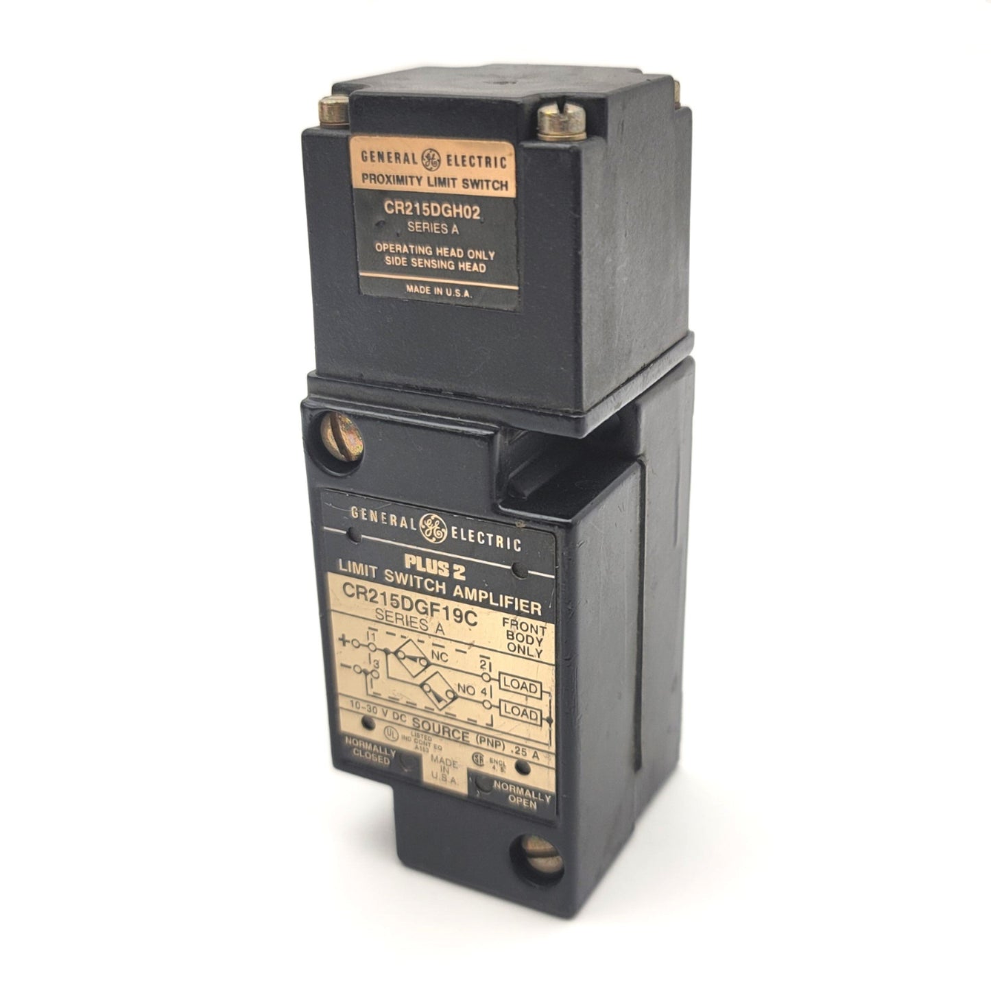 Used General Electric CR215DGF19C Amplifier With CR215DGH02 Ser A Limit Switch 10-30V