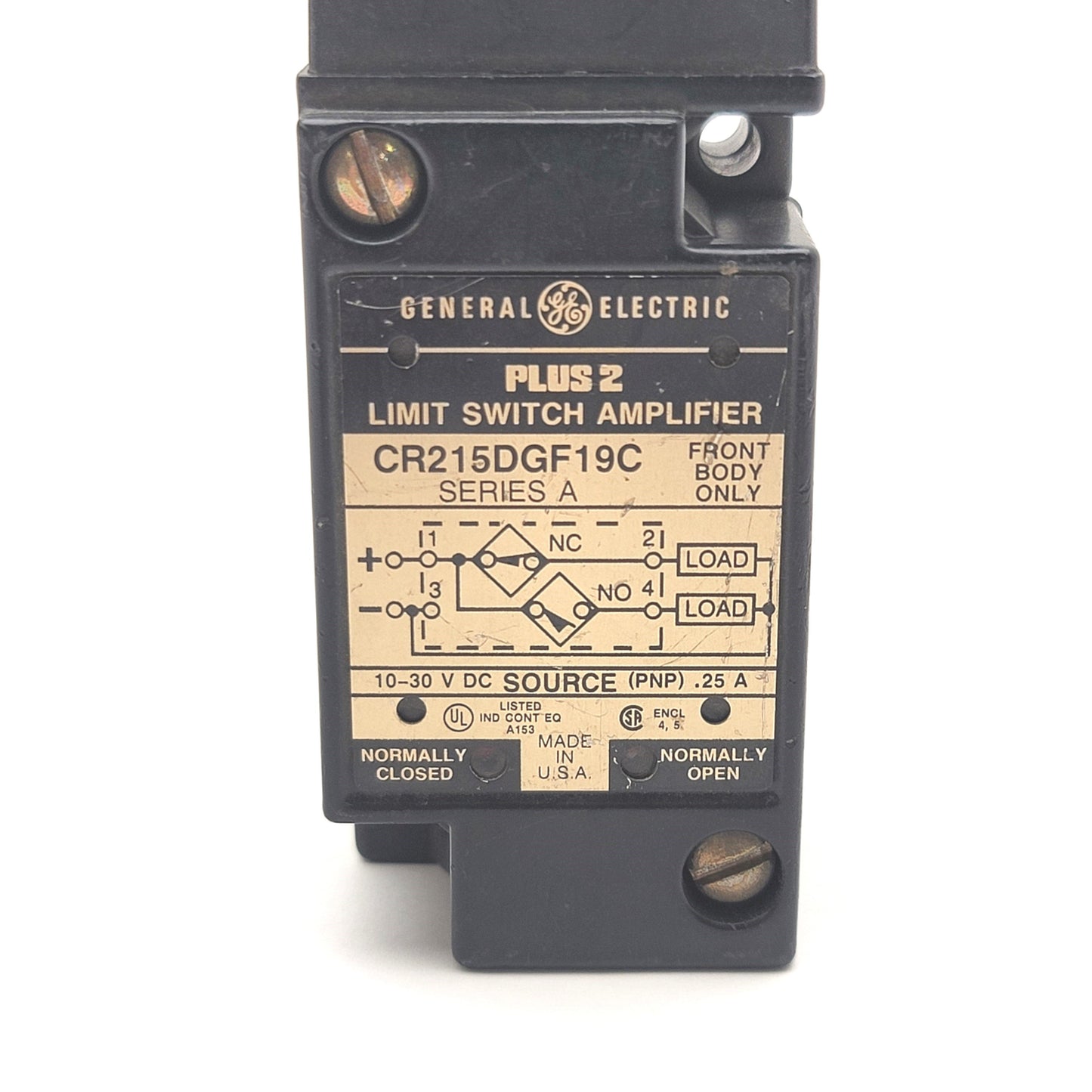 Used General Electric CR215DGF19C Amplifier With CR215DGH02 Ser A Limit Switch 10-30V
