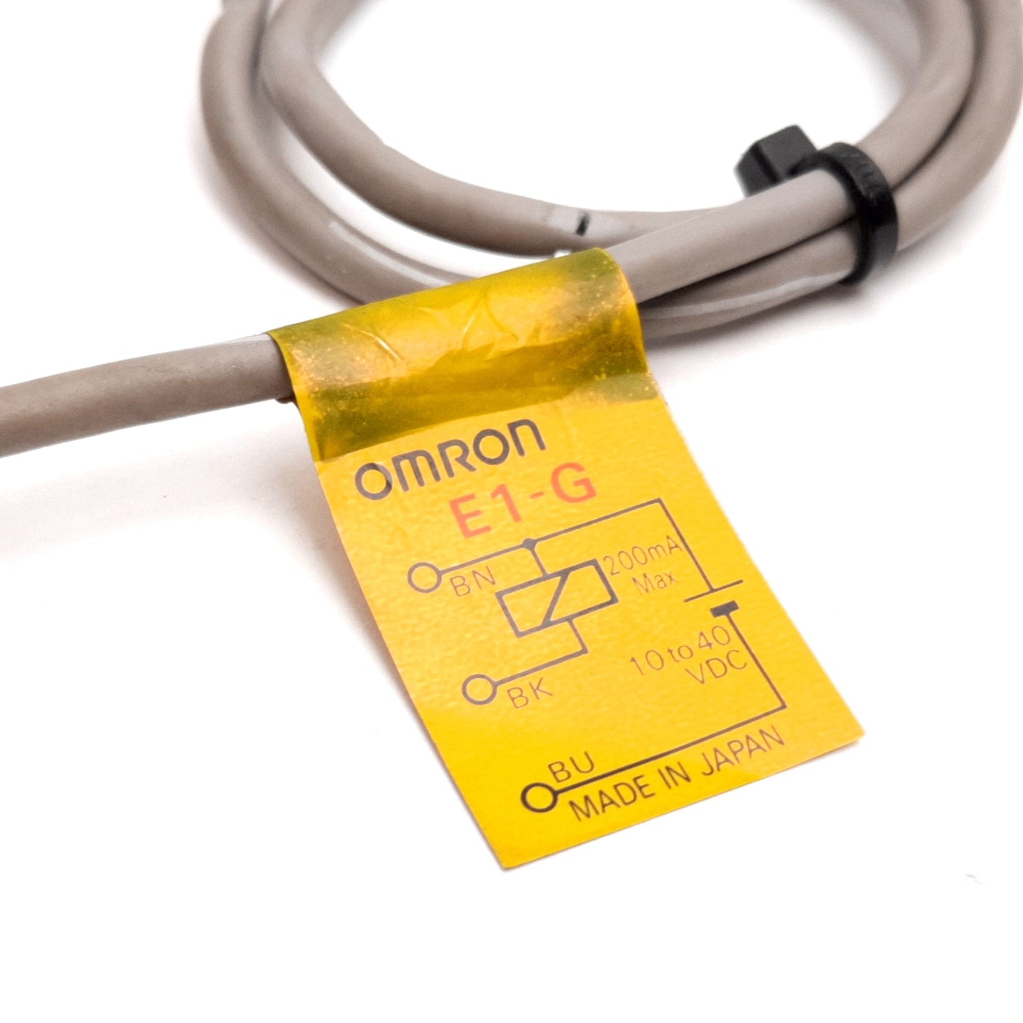 Used Omron TL-X1E1-G Proximity Sensor, Voltage: 10-40VDC, Load: 200mA, M8, 3-Wire